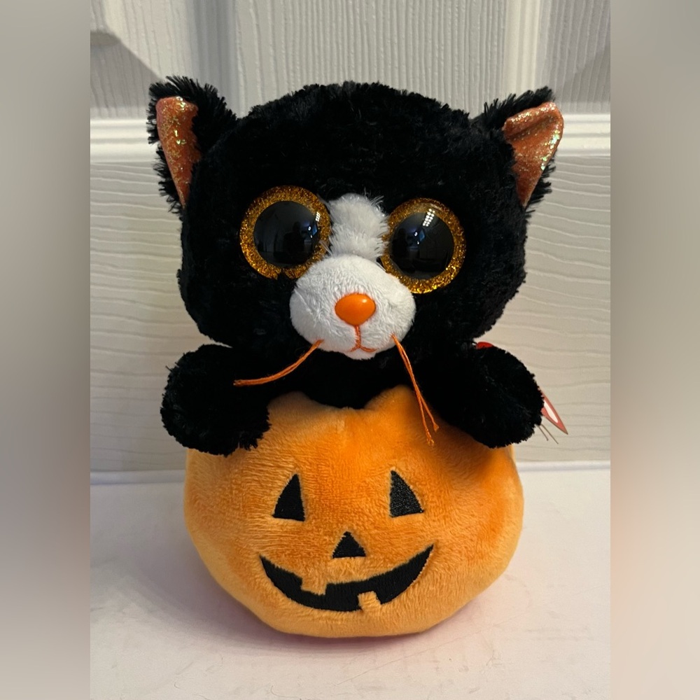 Ty Beanie Boo Edgar the Halloween Cat